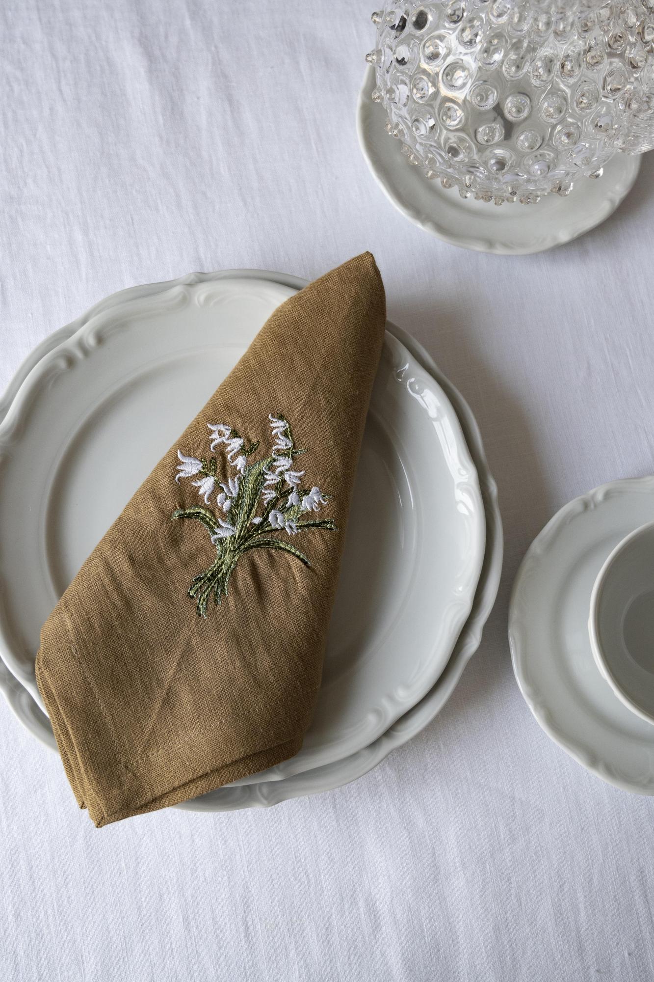 Комплект салфеток Сахара с вышивкой Колокольчик