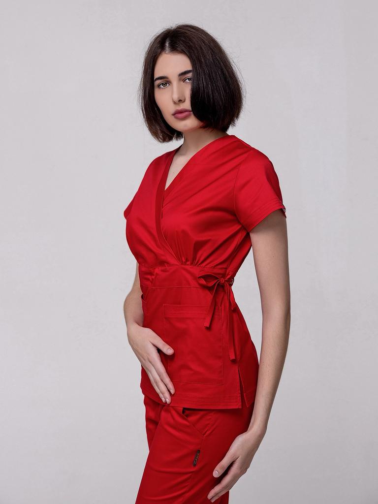 Куртка  "Рико", стрейч, красная