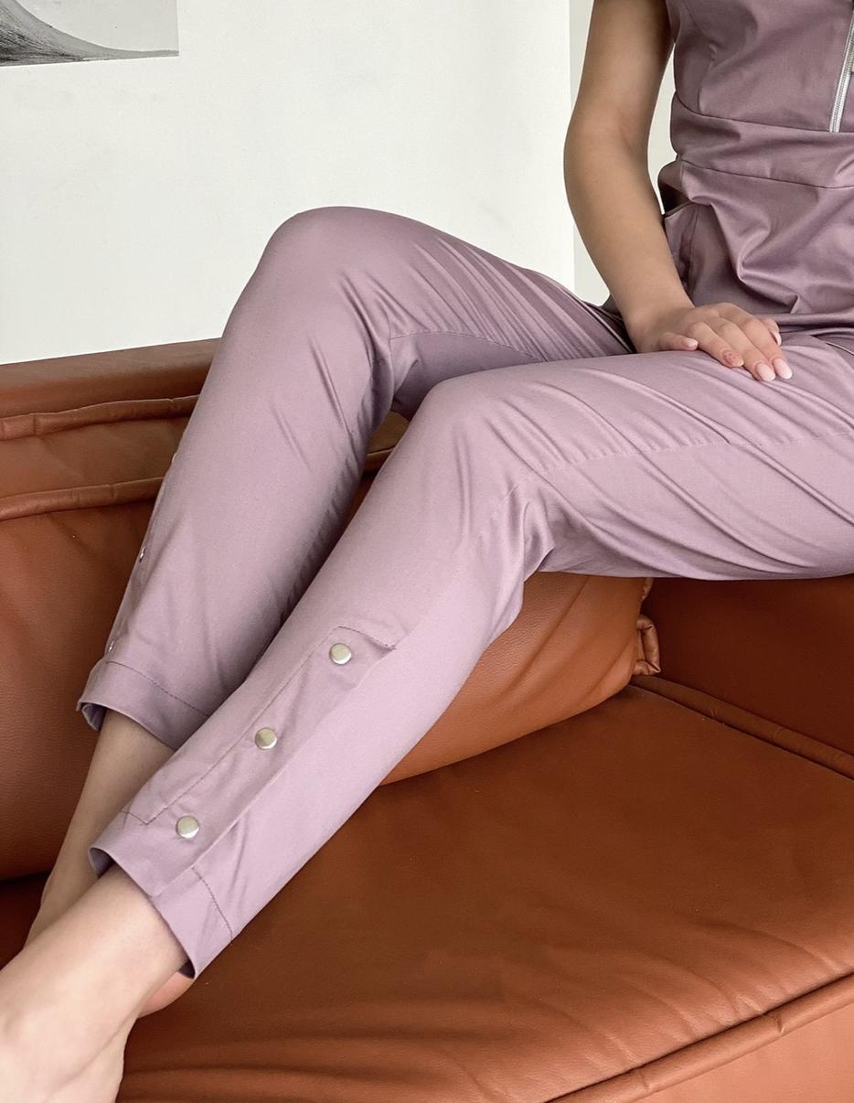 Брюки  Джекки, пеп. роза strech