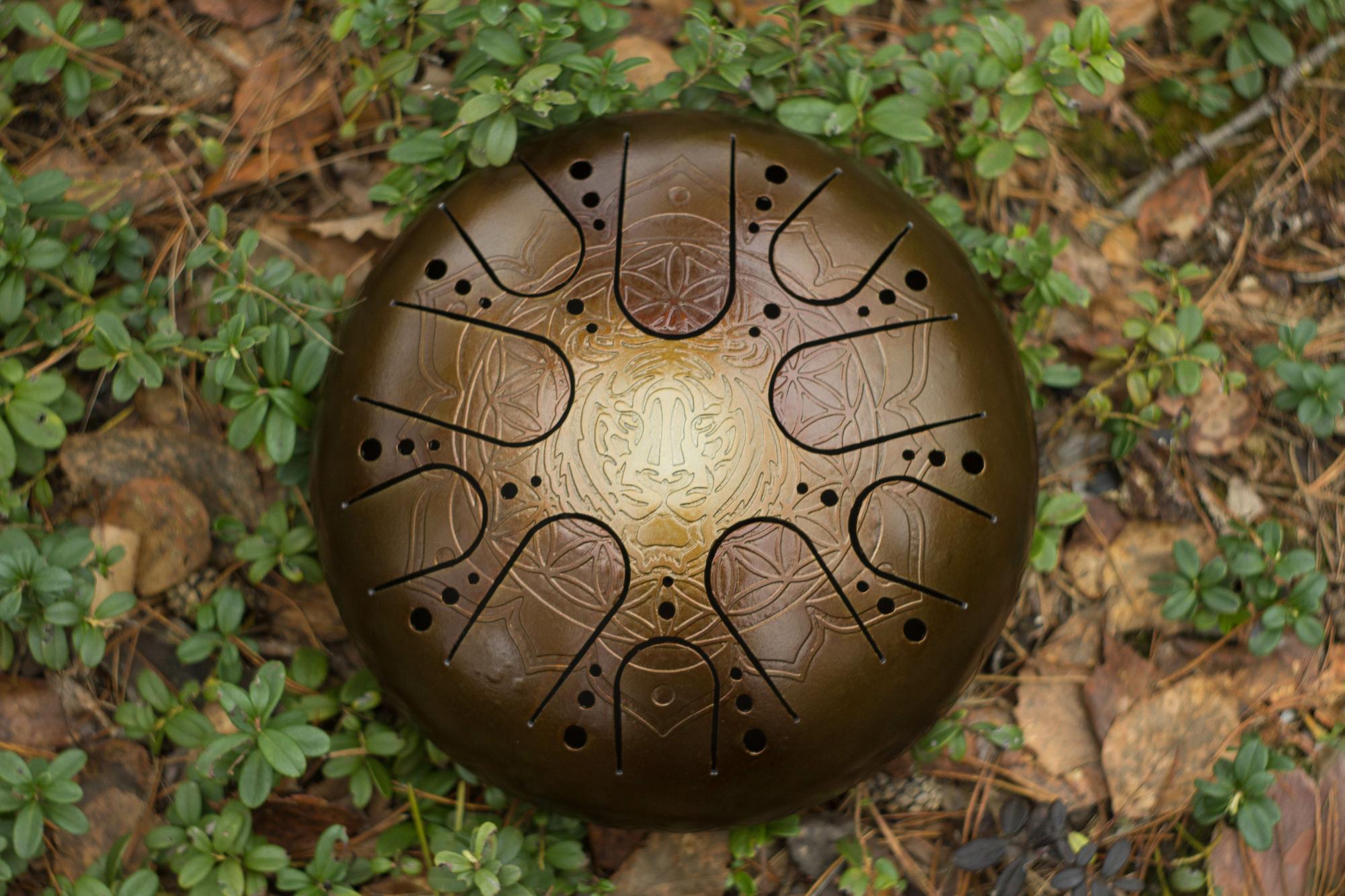 Tank drum without engraving (steel tongue drum) | KosmoSky