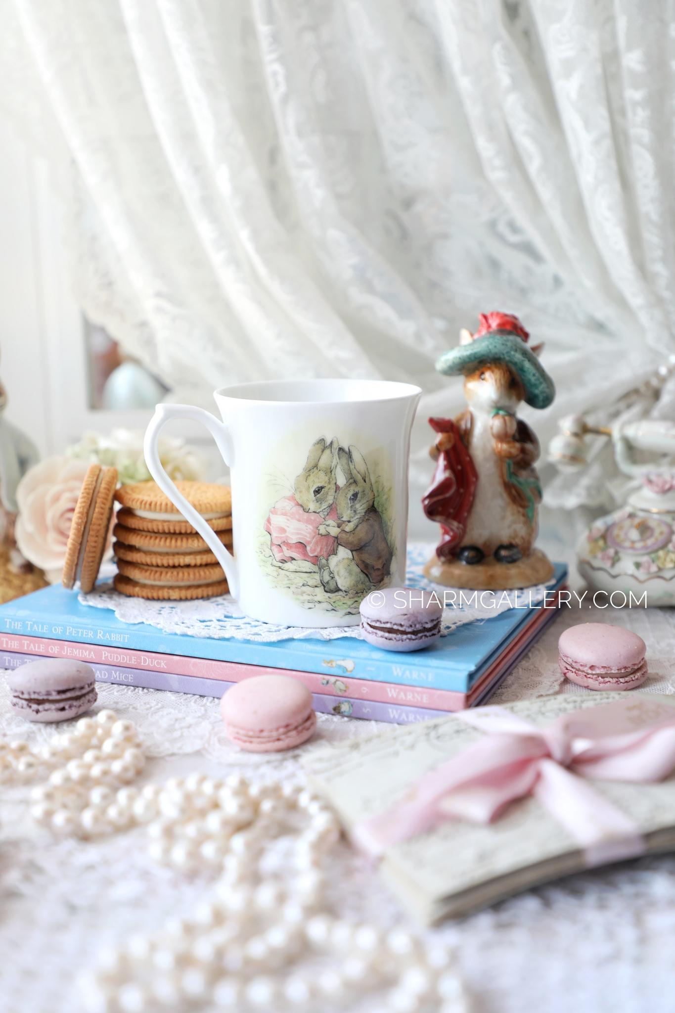 Кружка 250мл, Кролик Бенджамин Benjamin bunny, Beatrix Potter, фарфор Англия.
