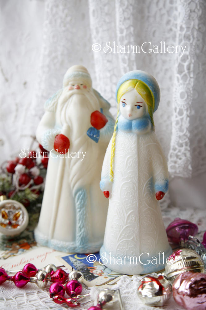 Оригинальные игрушки - Дед Мороз и Снегурочка - от Сhristmas-bazar.ru