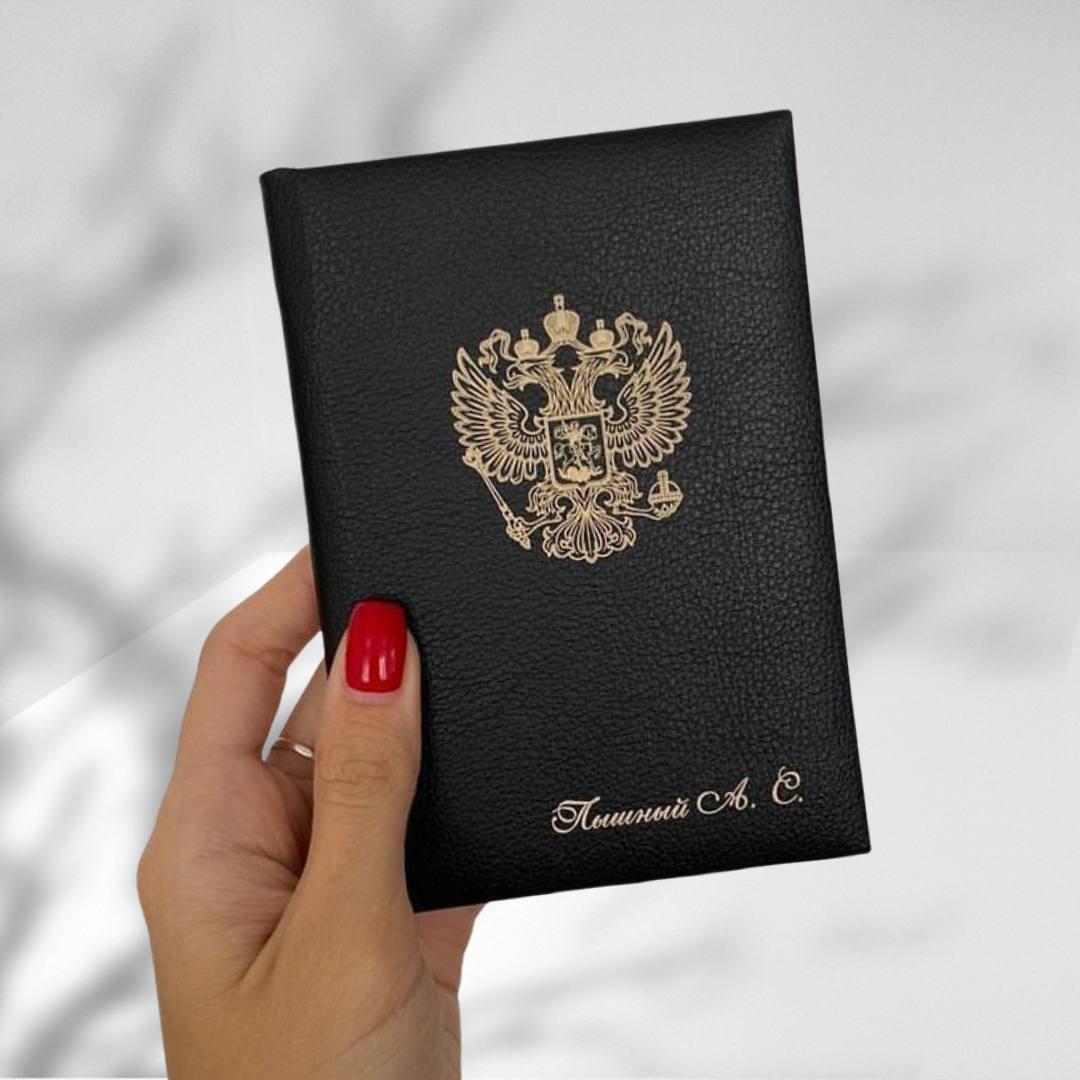Паспортная обложка с оригинальным рисунком