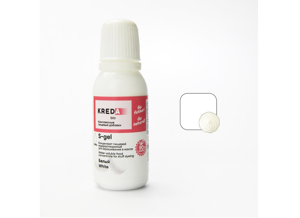 S-gel 01 Белый 20 мл, водораств. Kreda Bio