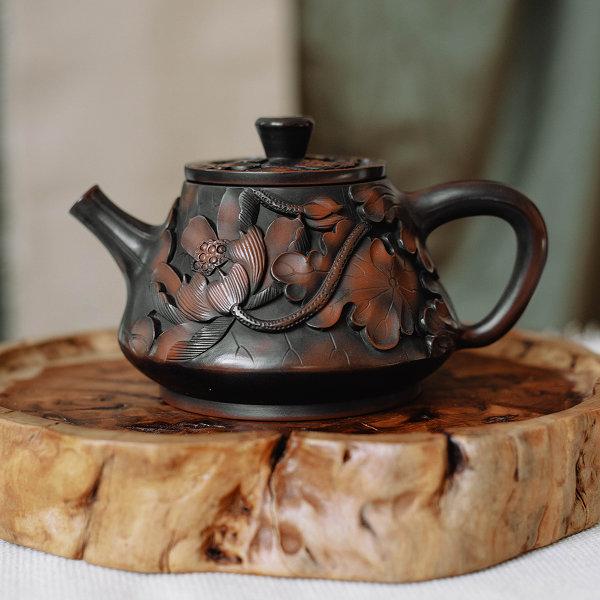 Чайник форми Шипяо з глини Гуансі, 290 мл