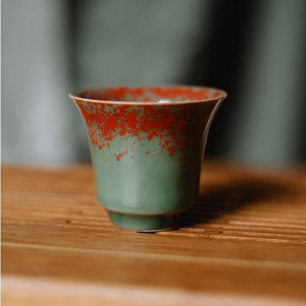 Піала червоно-зелена, 70 мл