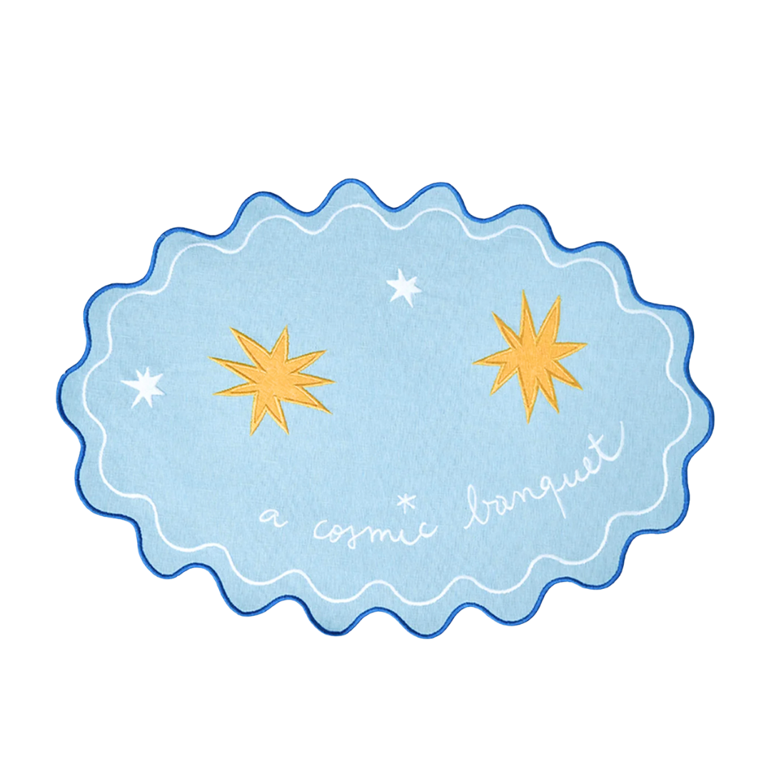 A COSMIC BANQUET Плейсмат голубой 48х35 см; BITOSSI