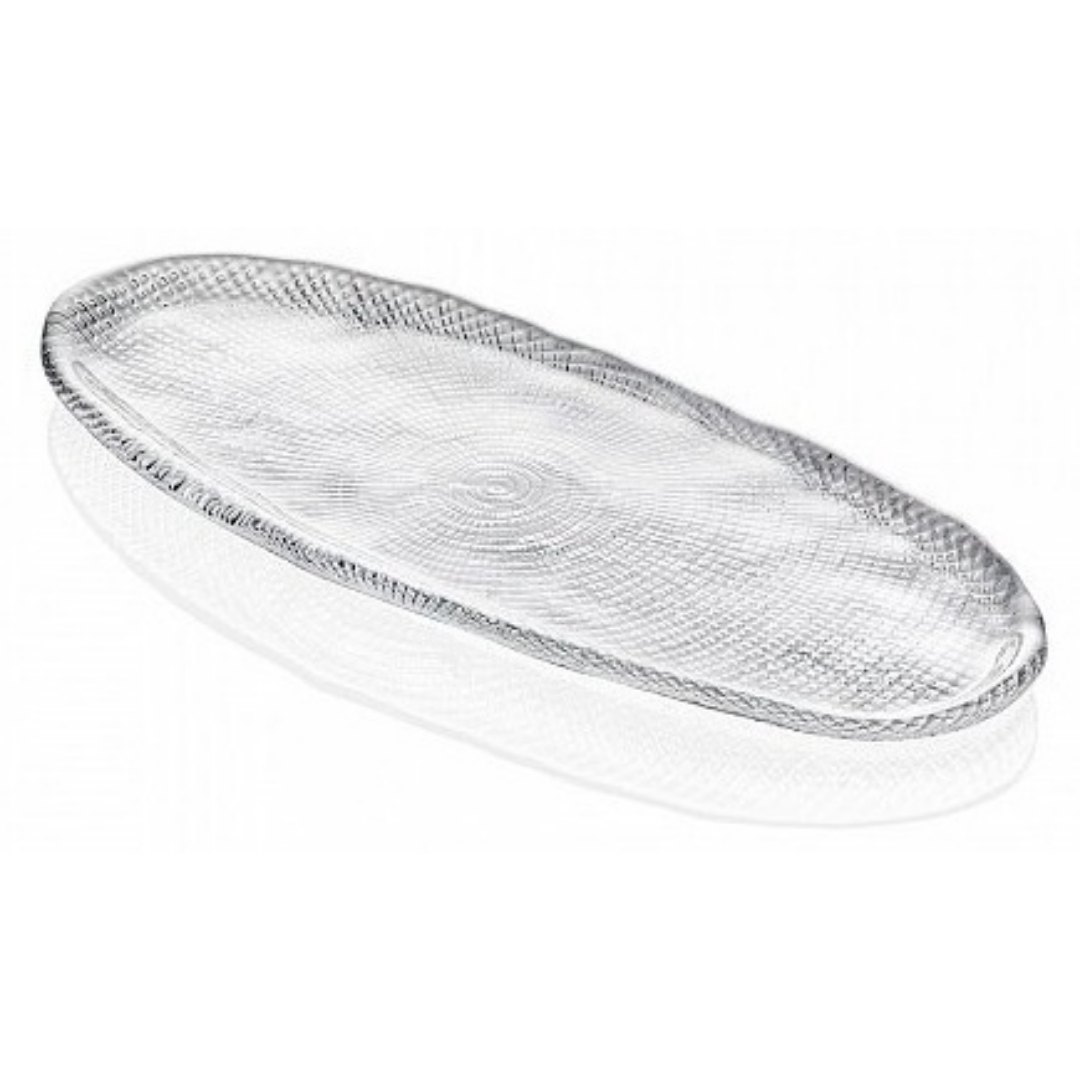 DIAMANTE Овальный поднос 43x16см (прозрачный); IVV