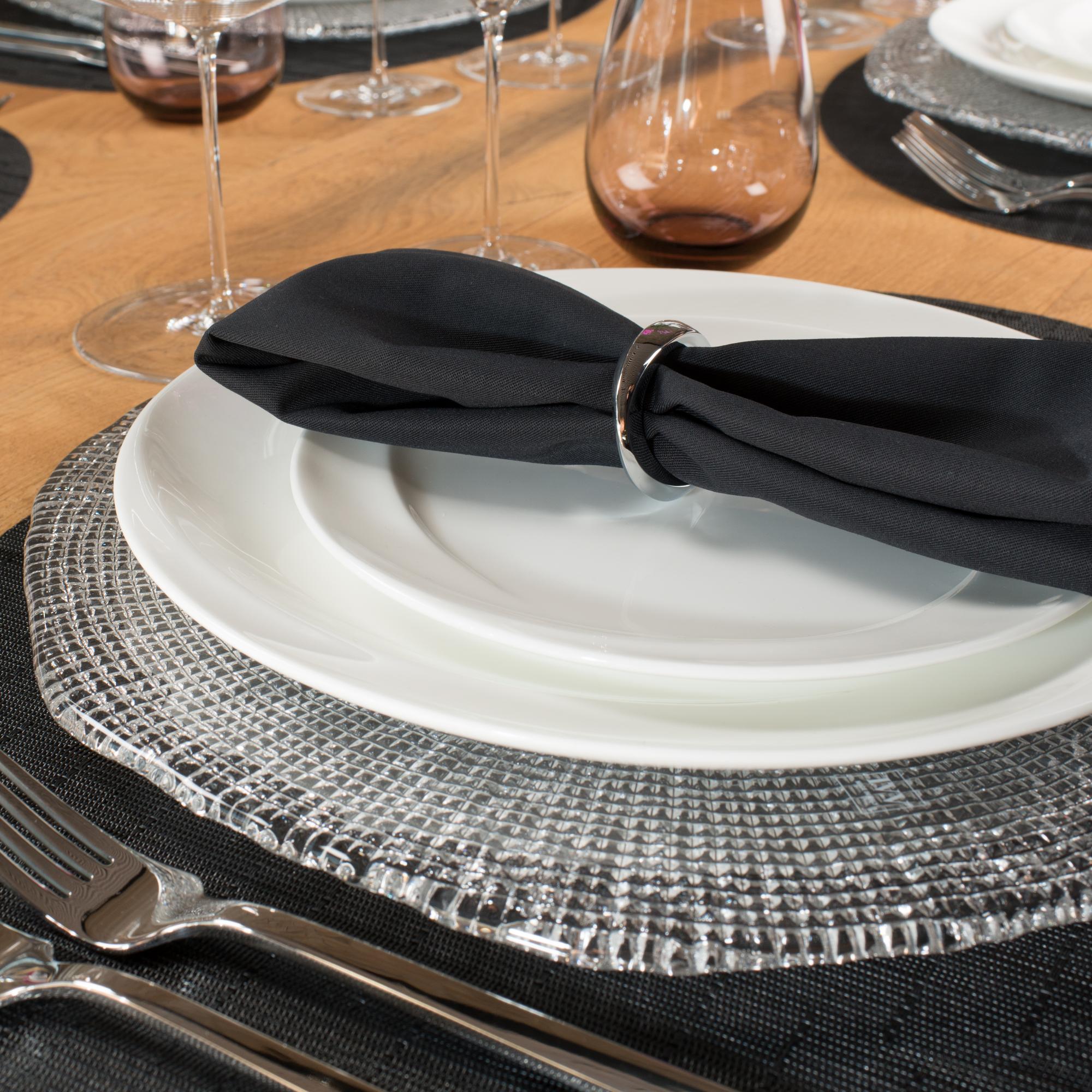DIAMANTE Тарелка подстановочная 34см (прозрачная); IVV