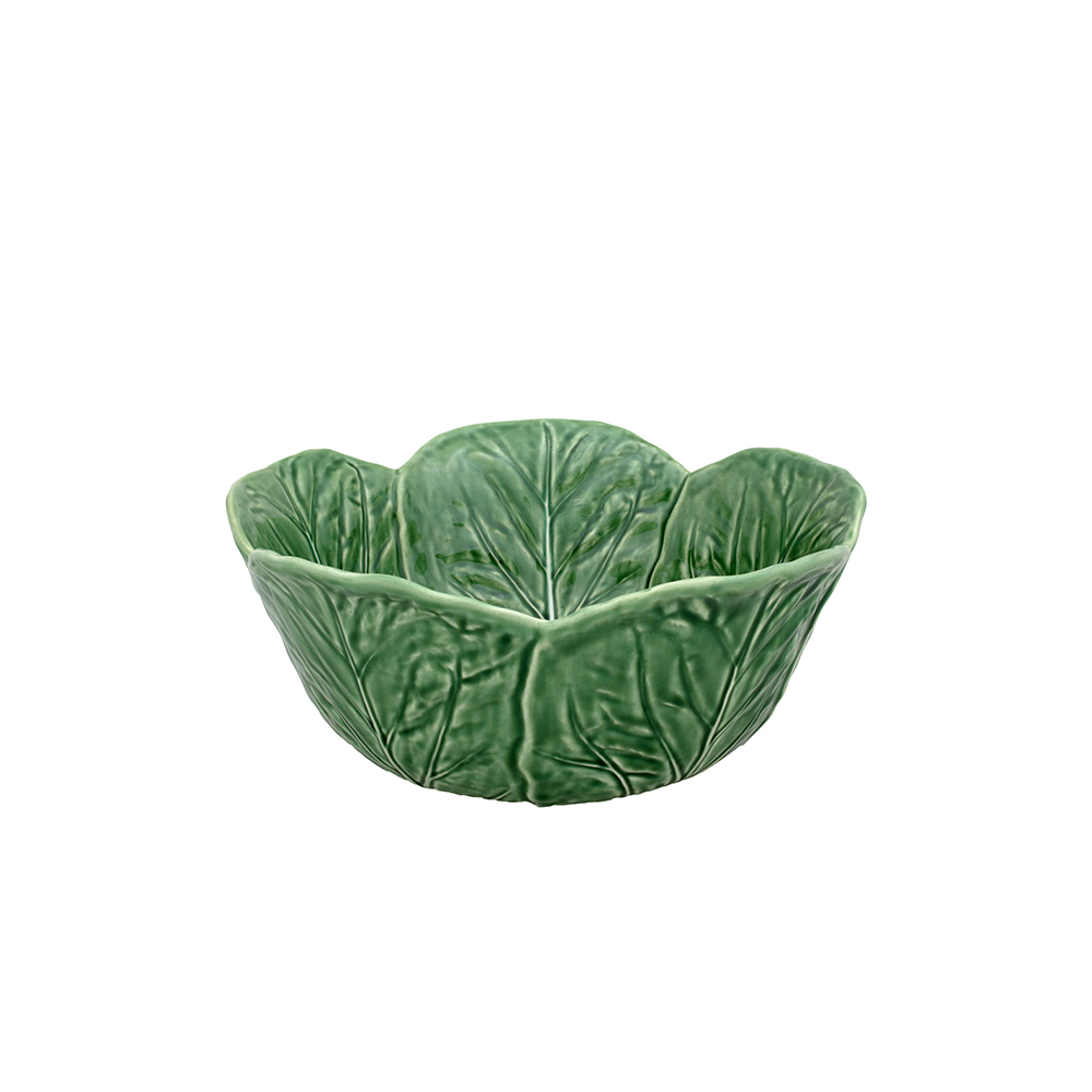CABBAGE Салатница 29,5 см, зеленая; Bordallo Pinheiro