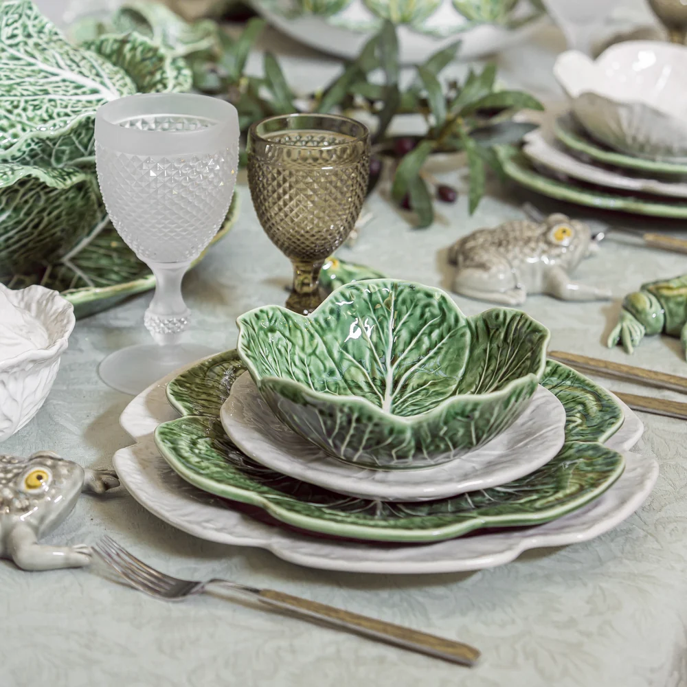 CABBAGE Чаша глубокая 800 мл, зеленая; Bordallo Pinheiro