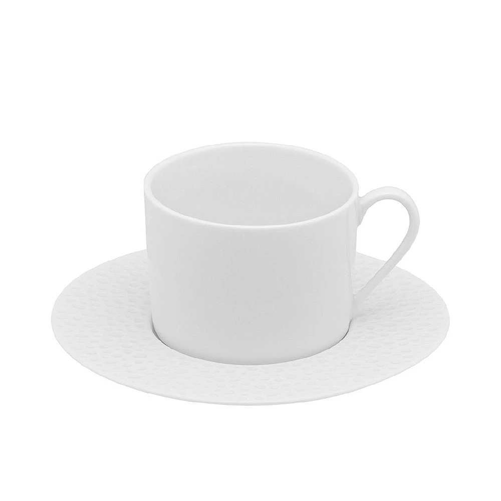 PERLES DE ROSEE BLANCHES Чашка с блюдцем; Degrenne