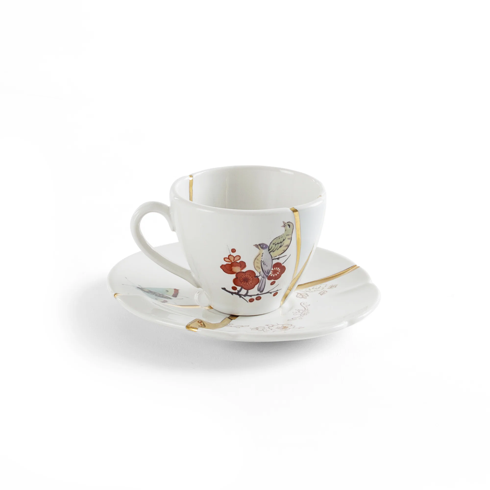 KINTSUGI n2 Чашка кофейная с блюдцем; Seletti