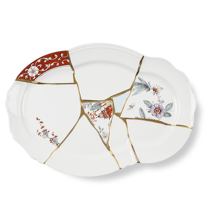 KINTSUGI Поднос овальный 42,5х29,5 см; Seletti