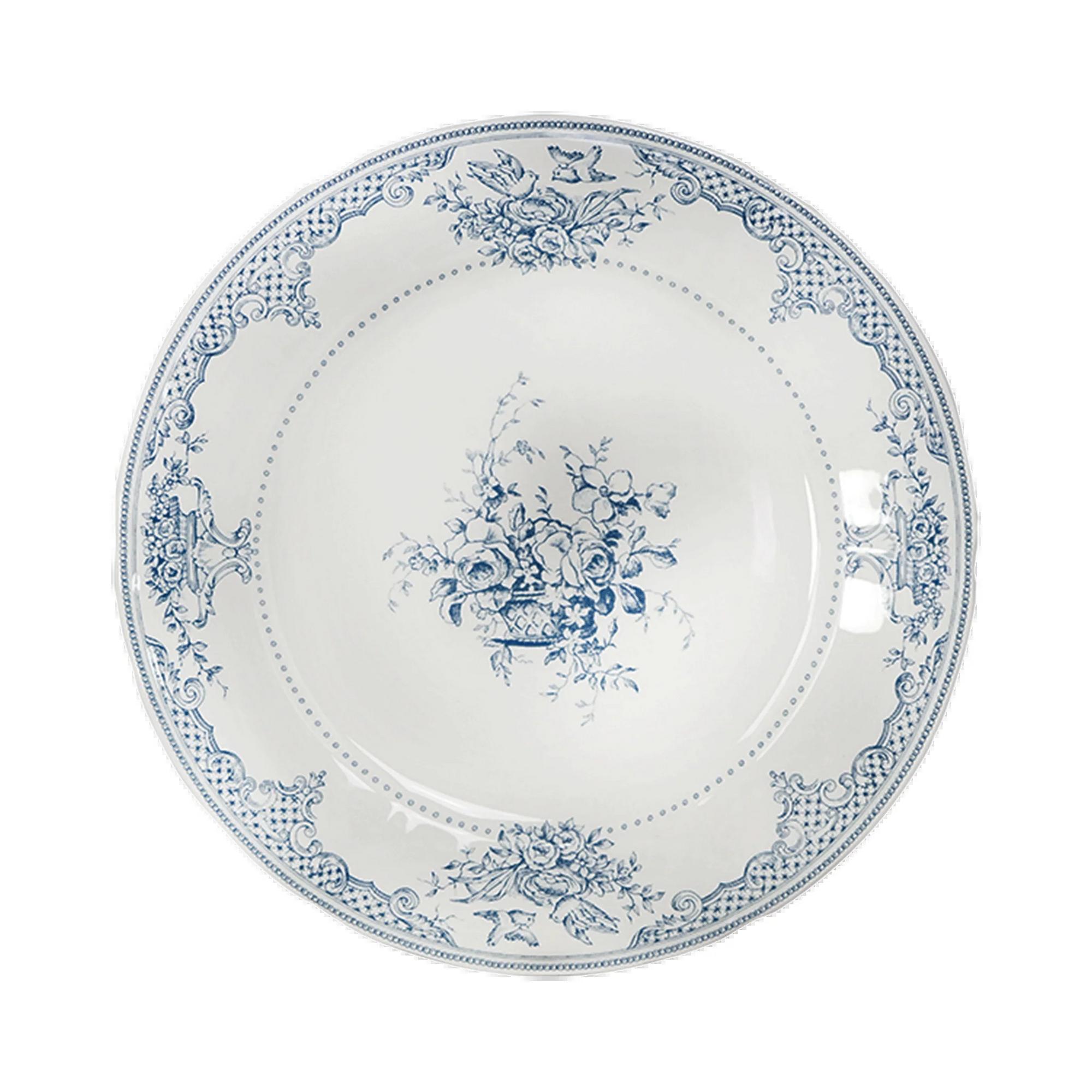 DEPAREILLEES Набор обеденных тарелок на 4 персоны FLEURS BLEU; GIEN