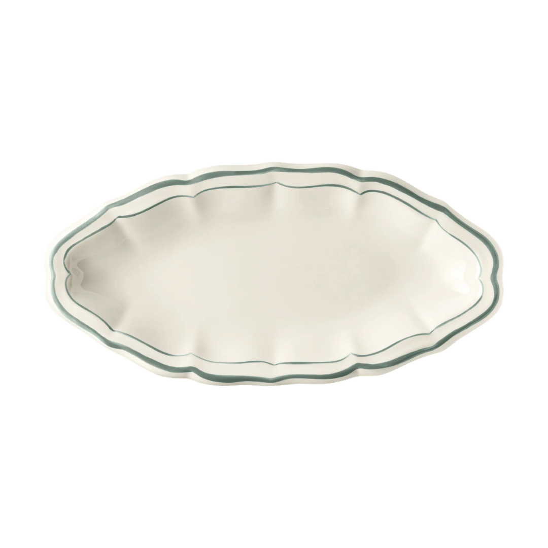 FILET CELADON Овальное блюдо 26,5х13,2 см; GIEN