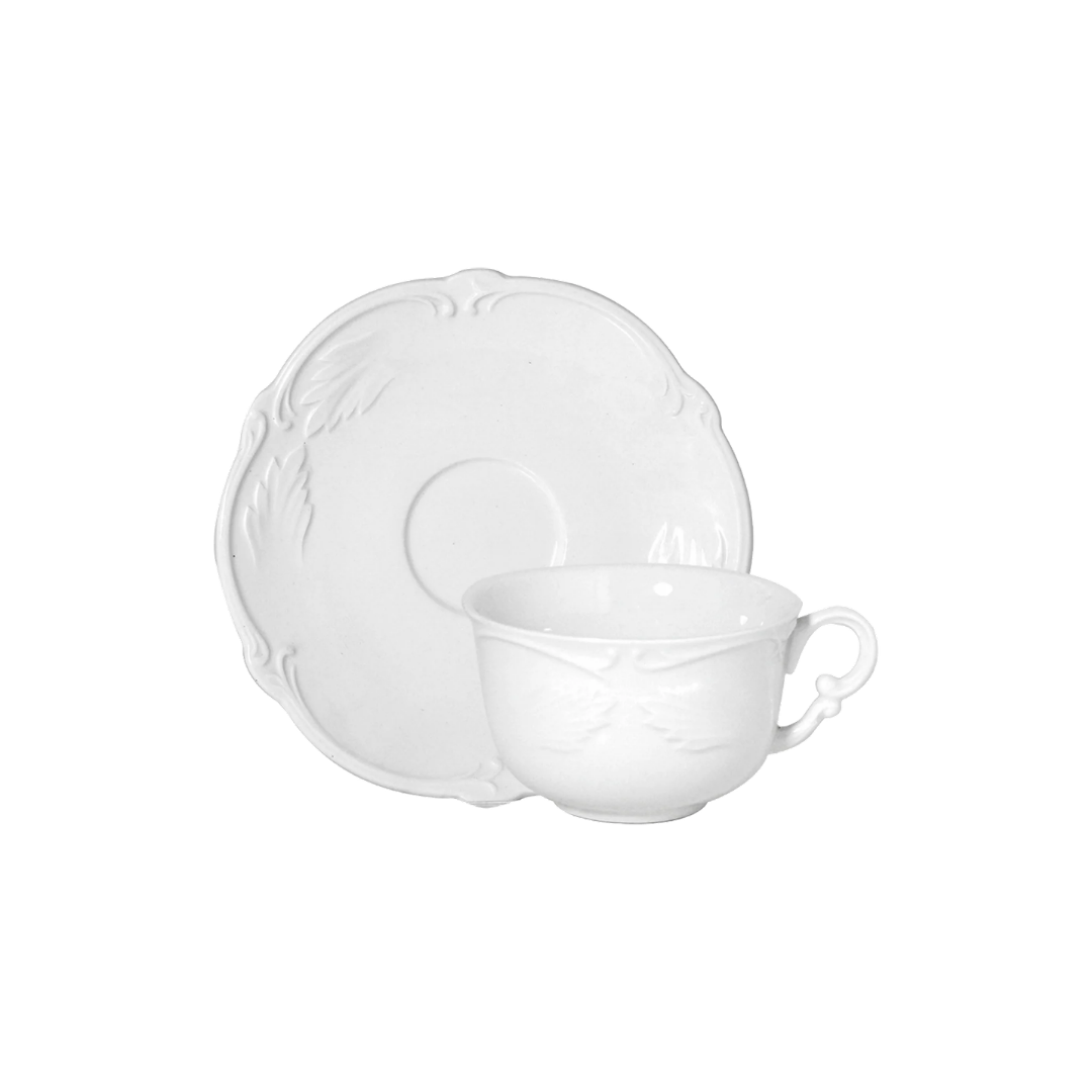 ROCAILLE BLANC Набор чашки с блюдцами на 2 персоны; GIEN