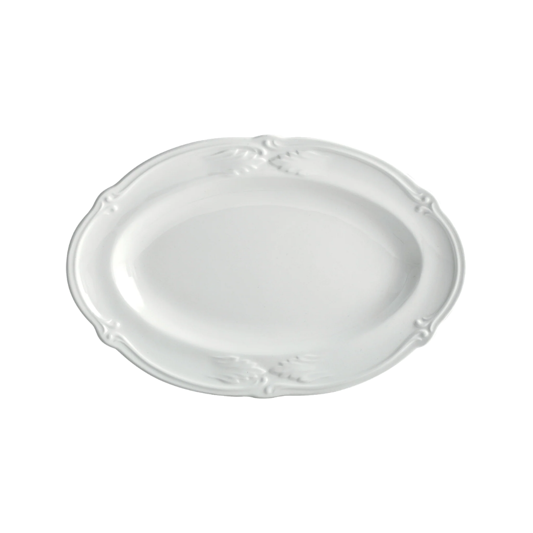 ROCAILLE BLANC Овальное блюдо 25х16,7 см; GIEN