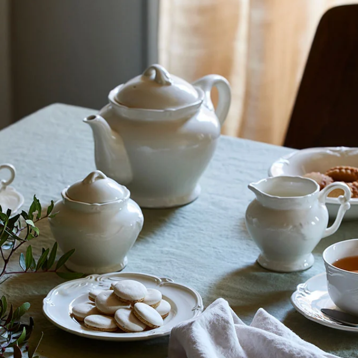 ROCAILLE BLANC Сахарница с крышкой; GIEN