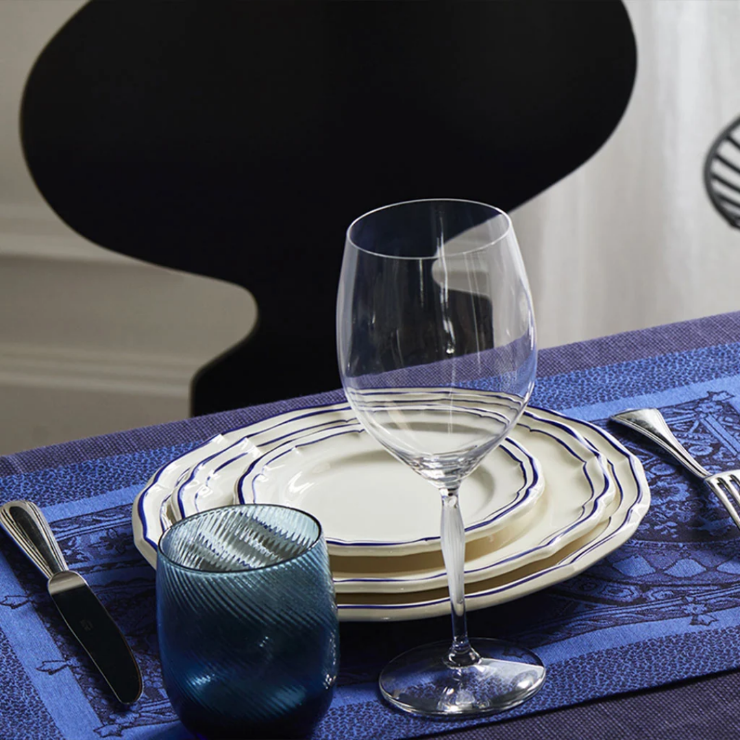 FILET COBALT Набор пирожковых тарелок на 4 персоны; GIEN