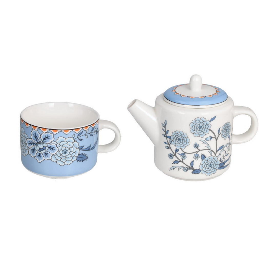 TEA FOR ONE Чайный набор 400 мл (голубой); Tognana