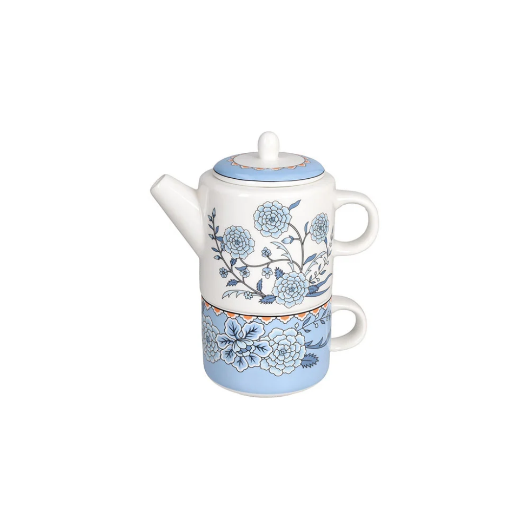 TEA FOR ONE Чайный набор 400 мл (голубой); Tognana