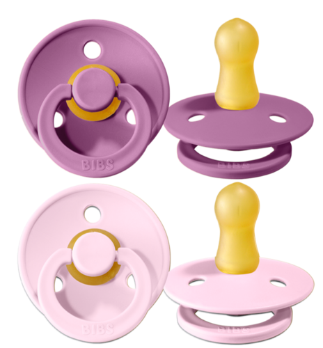 Suzete Bibs Colour Lavender & Baby Pink 6-18