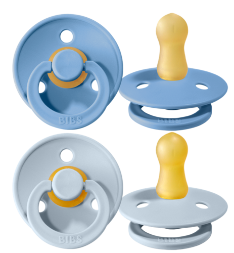 Suzete Bibs Colour Sky Blue & Baby Blue 6-18