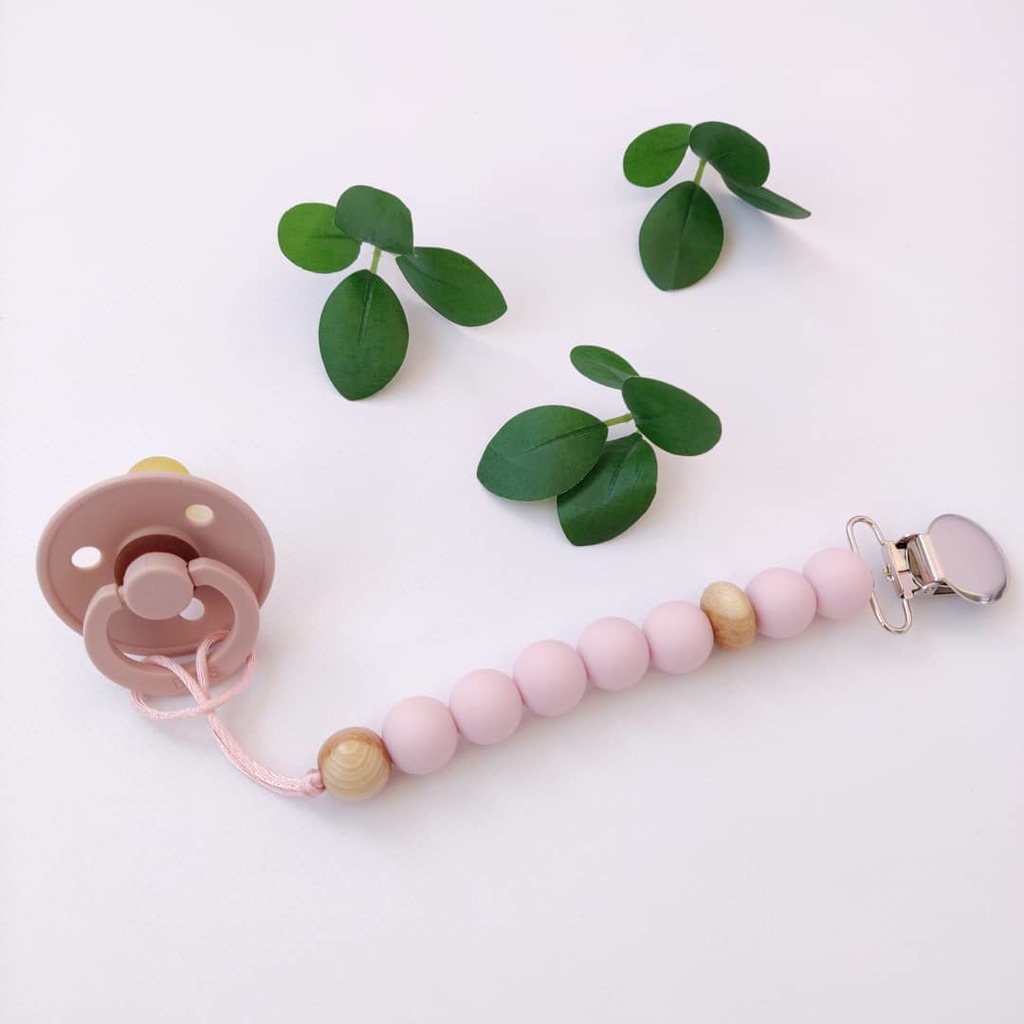 Pacifier Clip Blush