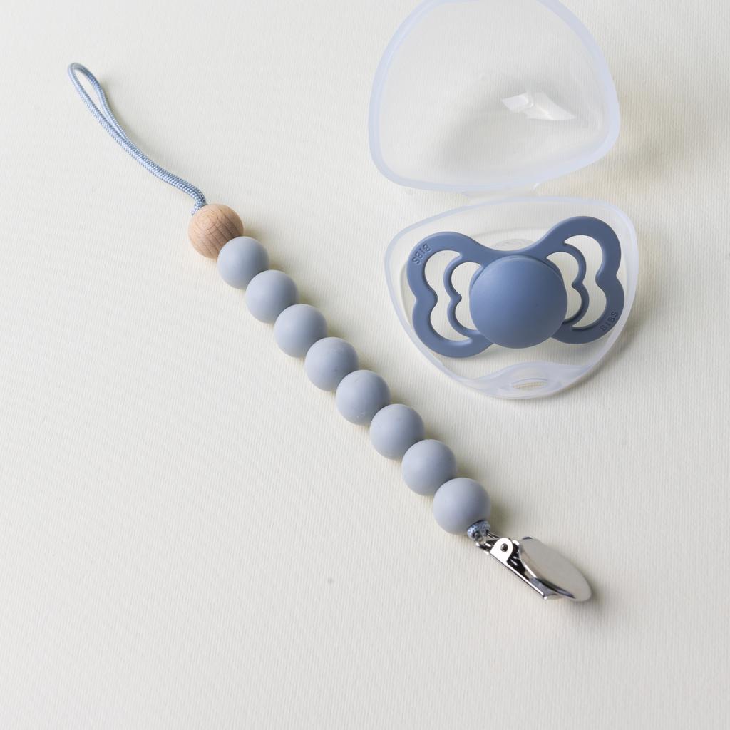 Lănțișor pentru suzetă Grey