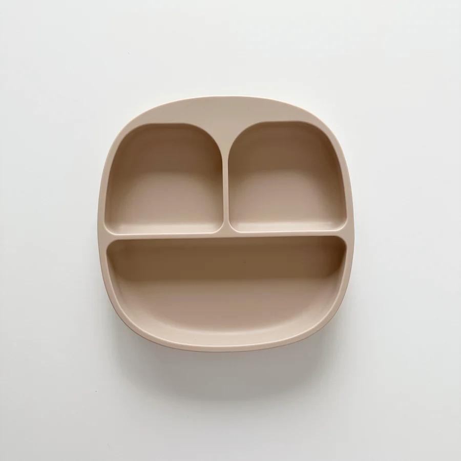 Farfurie cu ventuză Beige