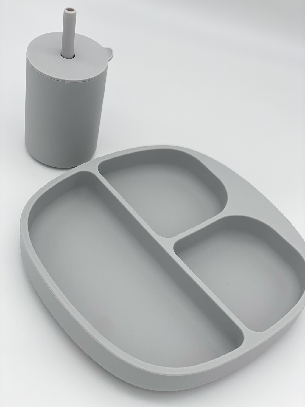 Set farfurie și păhar Grey