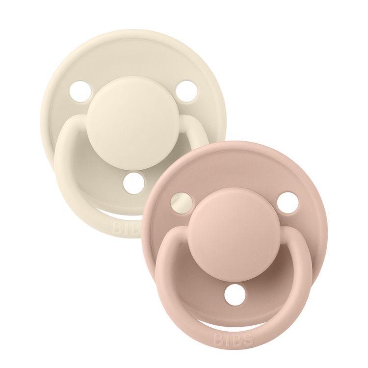 Suzete Bibs De Lux Ivory & Blush 0-36 m