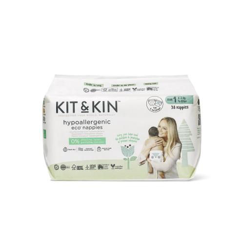 Scutece Hipoalergenice, Eco Kit&Kin, mărimea 1, 2-5 kg, 38 buc.