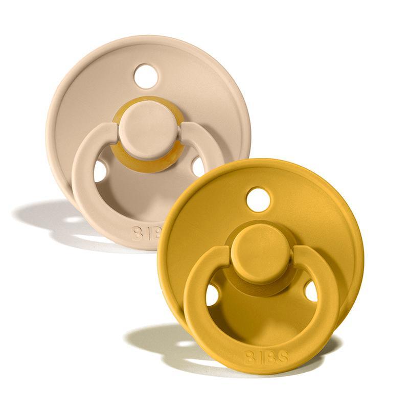 Suzete Bibs Colour Vanilla & Mustard 0-6