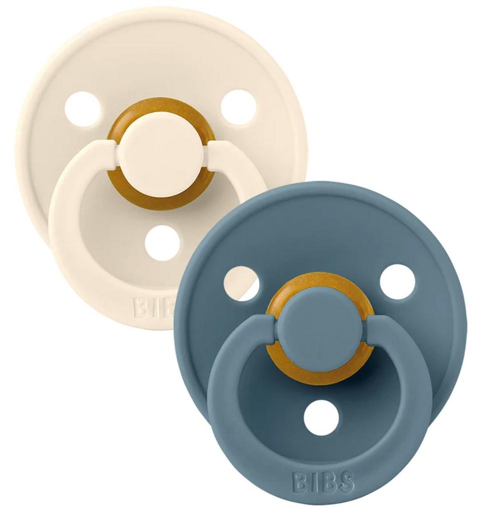 Suzete Bibs Colour Ivory & Petrol 6-18