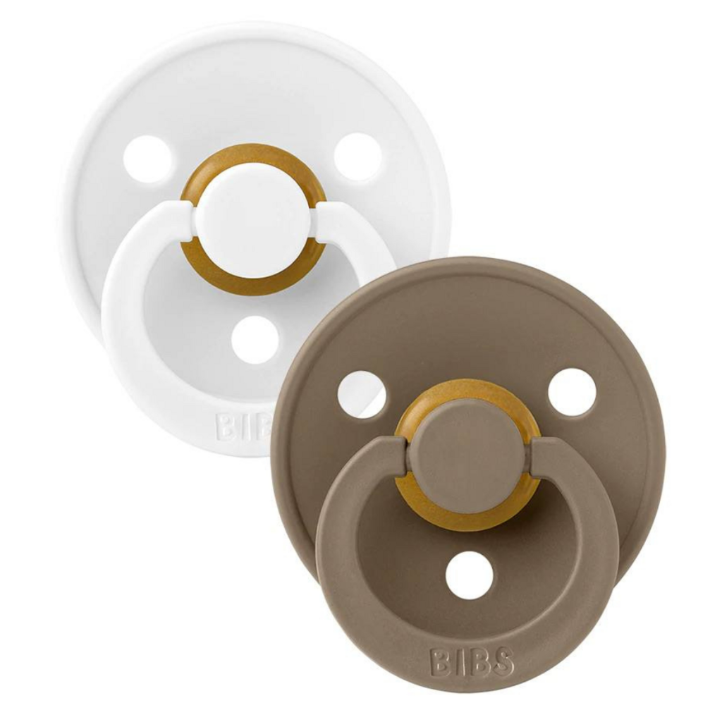 Suzete Bibs Colour White & Dark Oak 0-6