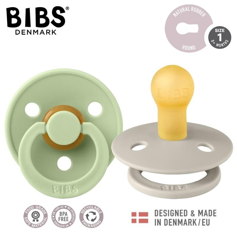 Suzete Bibs Colour Sand & Pistachio 0-6