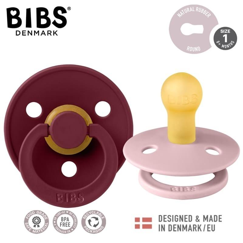 Suzete Bibs Colour Pink Plum & Elderberry 0-6