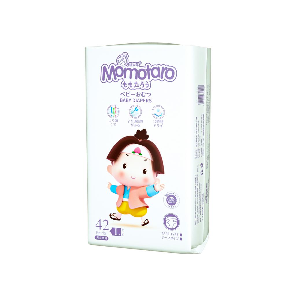 Scutece Momotaro, mărimea L, 42 de buc, 9 - 14 kg