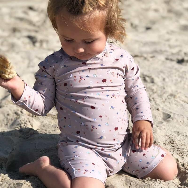 Costum de baie Petu Petu, protectie UV UPF 50+ FLOWER BIRD