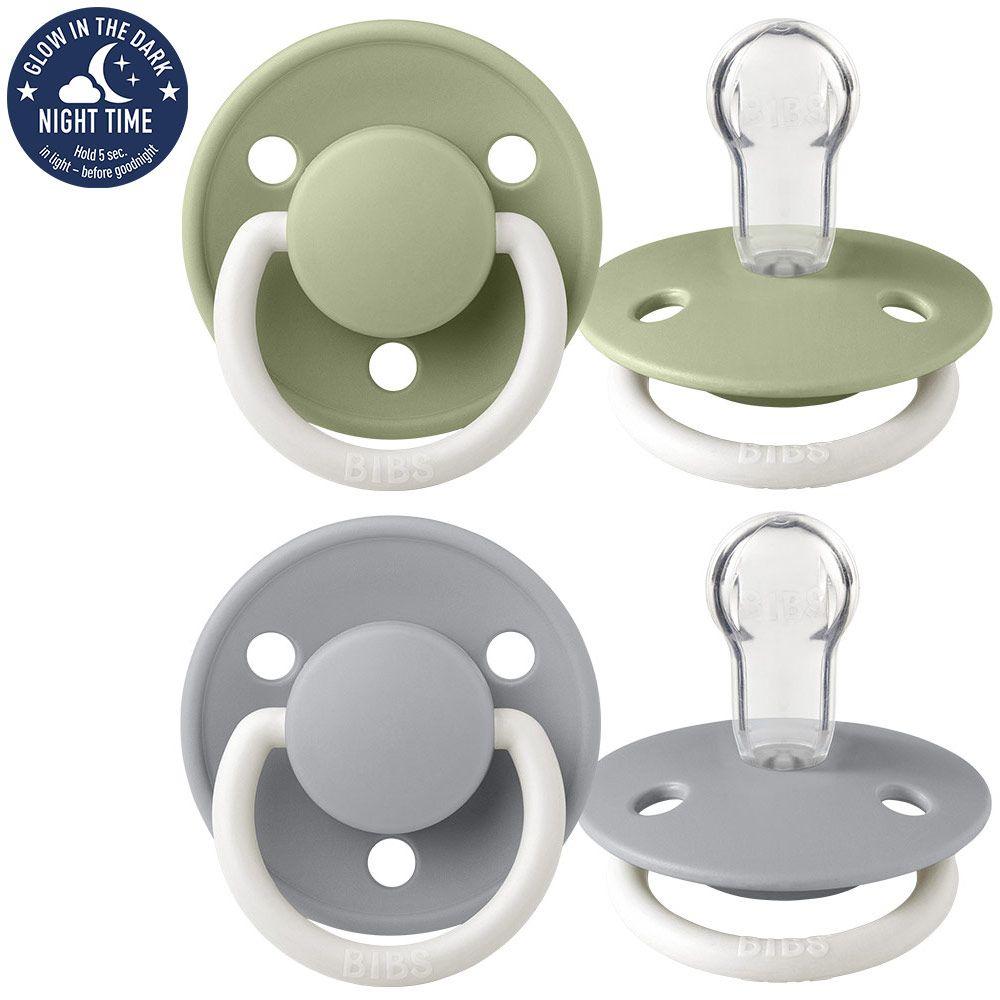 Suzete Bibs De Lux Sage Night & Cloud Night 0-36 m