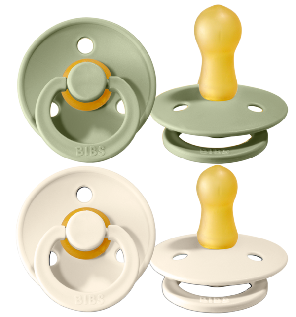 Suzete Bibs Colour Ivory & Sage 6-18