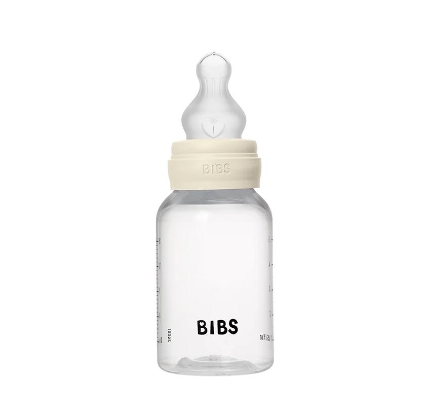 Biberon din plastic Bibs Ivory (silicon) 150 ml