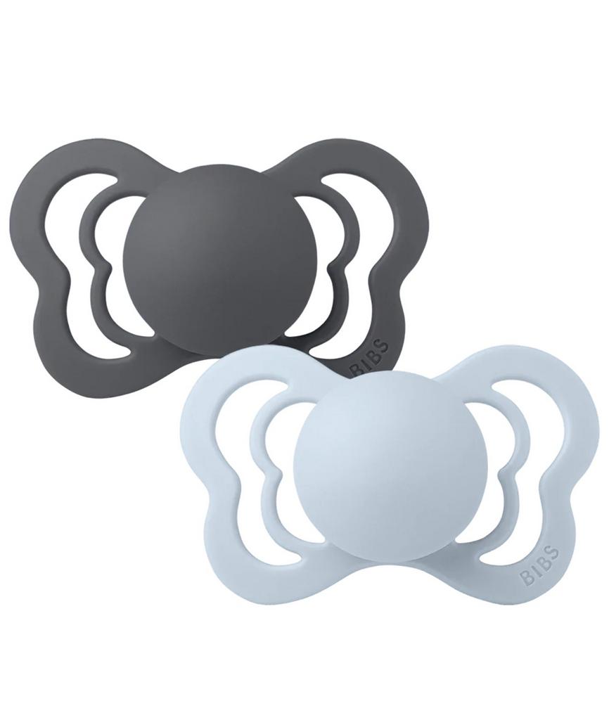 Suzete Bibs Couture Iron & Baby Blue