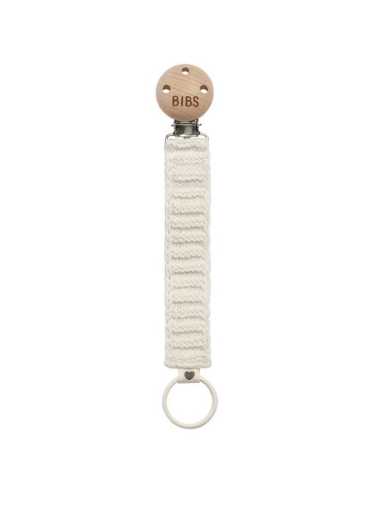 Lănțișorul pentru suzetă BIBS Knitted - Ivory