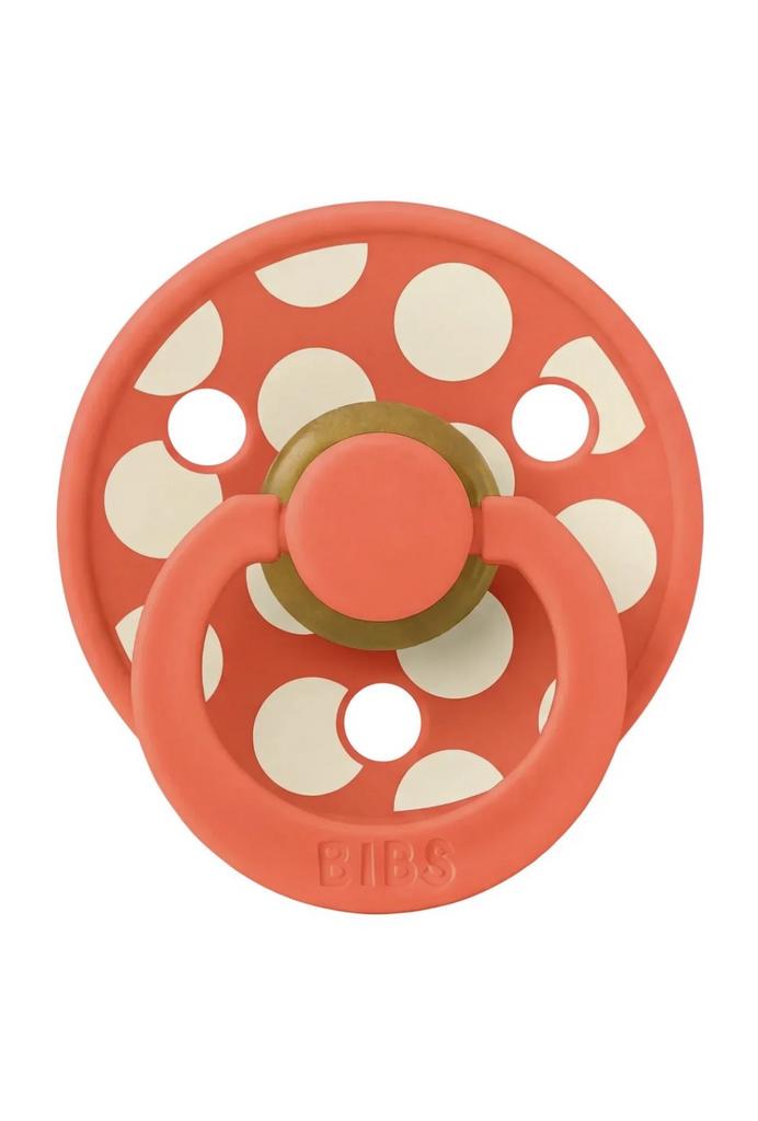 Suzeta Bibs Colour Polka Dot Tango/Ivory
