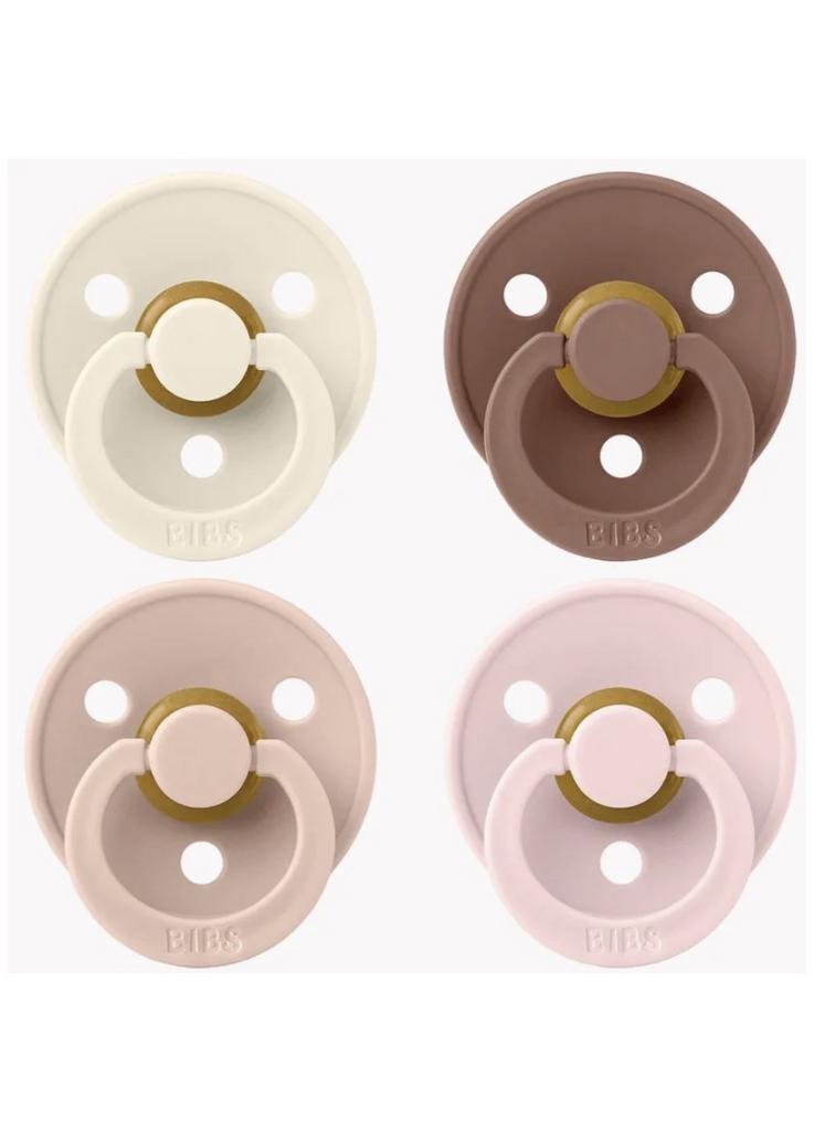 Set 4 suzete BIBS Colour Ivory/Blush/Woodchuck/Blossom