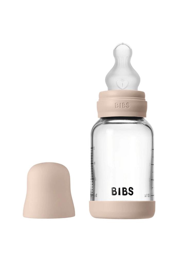 Biberon din sticlă Bibs Blush, tetina silicon cu flux lent, 120 ml