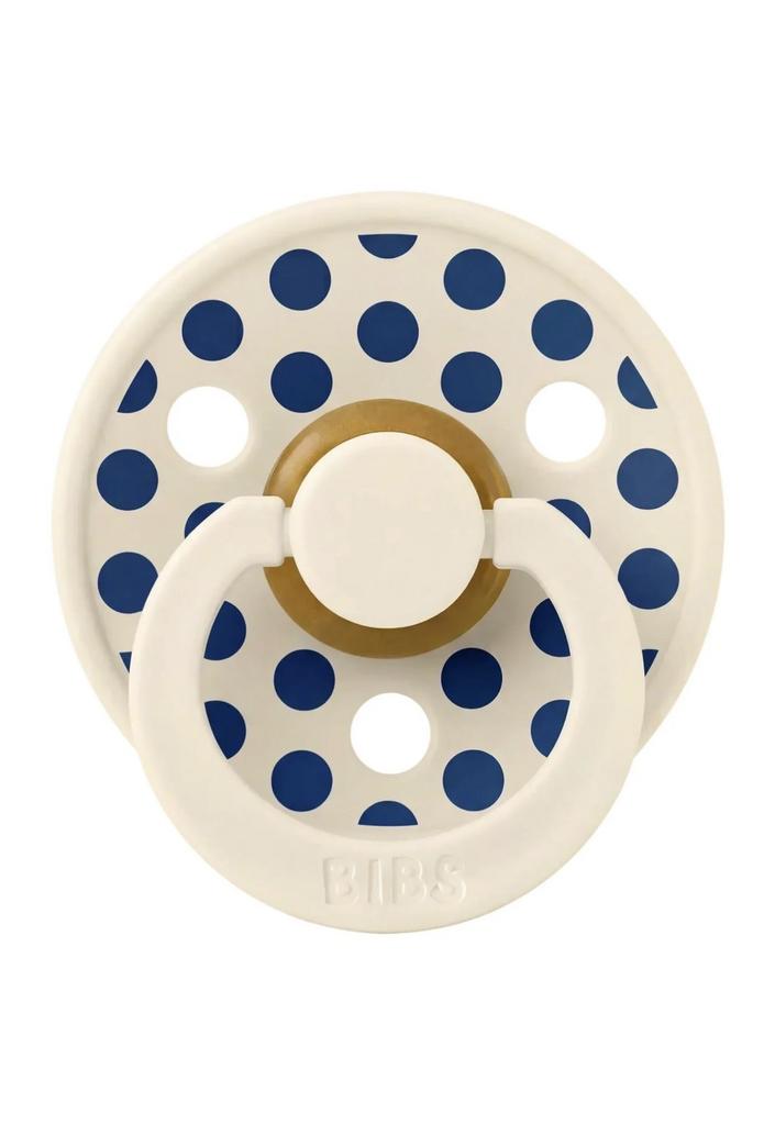 Suzeta Bibs Colour Polka Dot Ivory/Deep Space